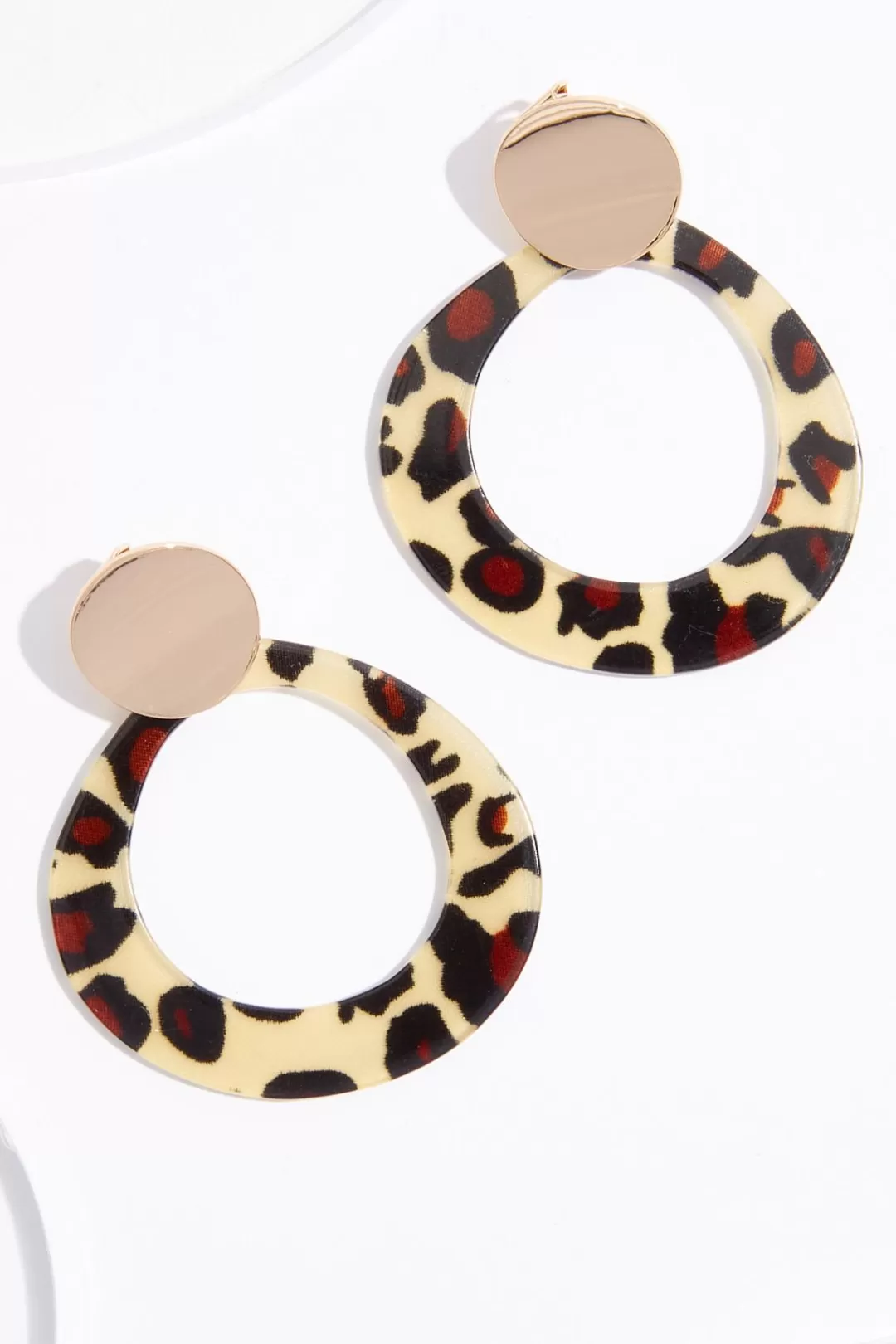 Cato Earrings | Animal Lucite Clip- On Earrings