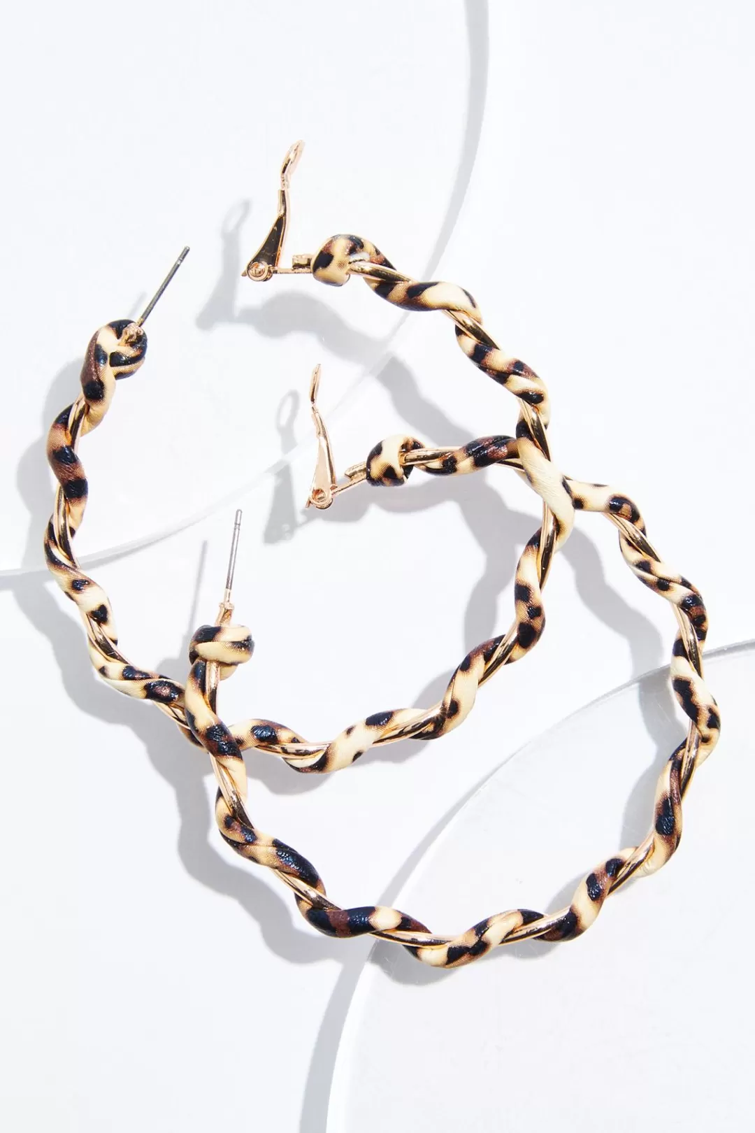 Cato Earrings | Animal Twist Hoop Earrings