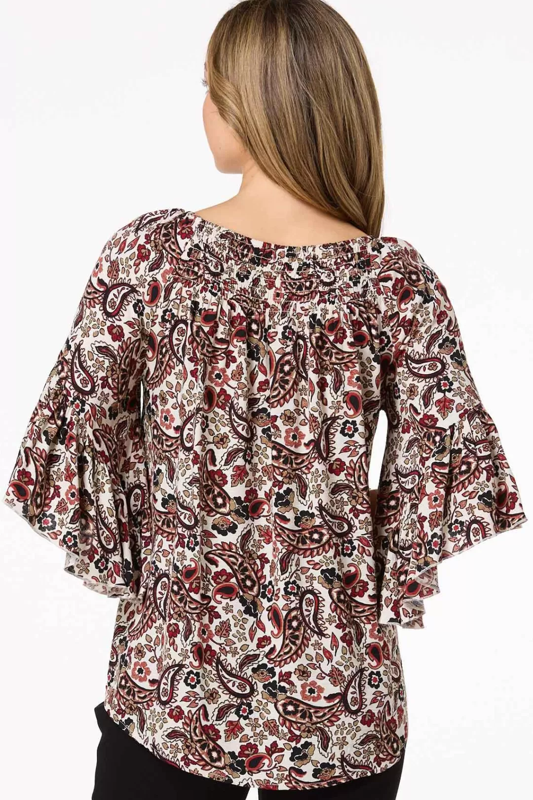 Cato Tops | Autumn Paisley Top