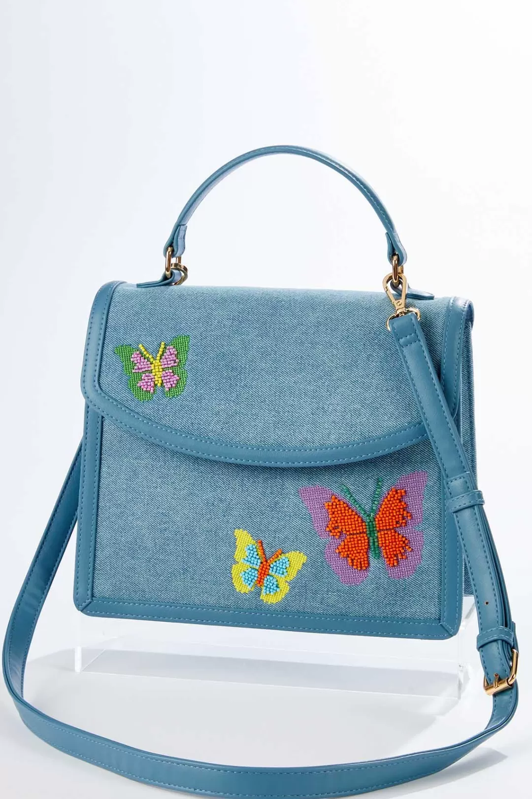 Cato Handbags | Beaded Butterfly Crossbody