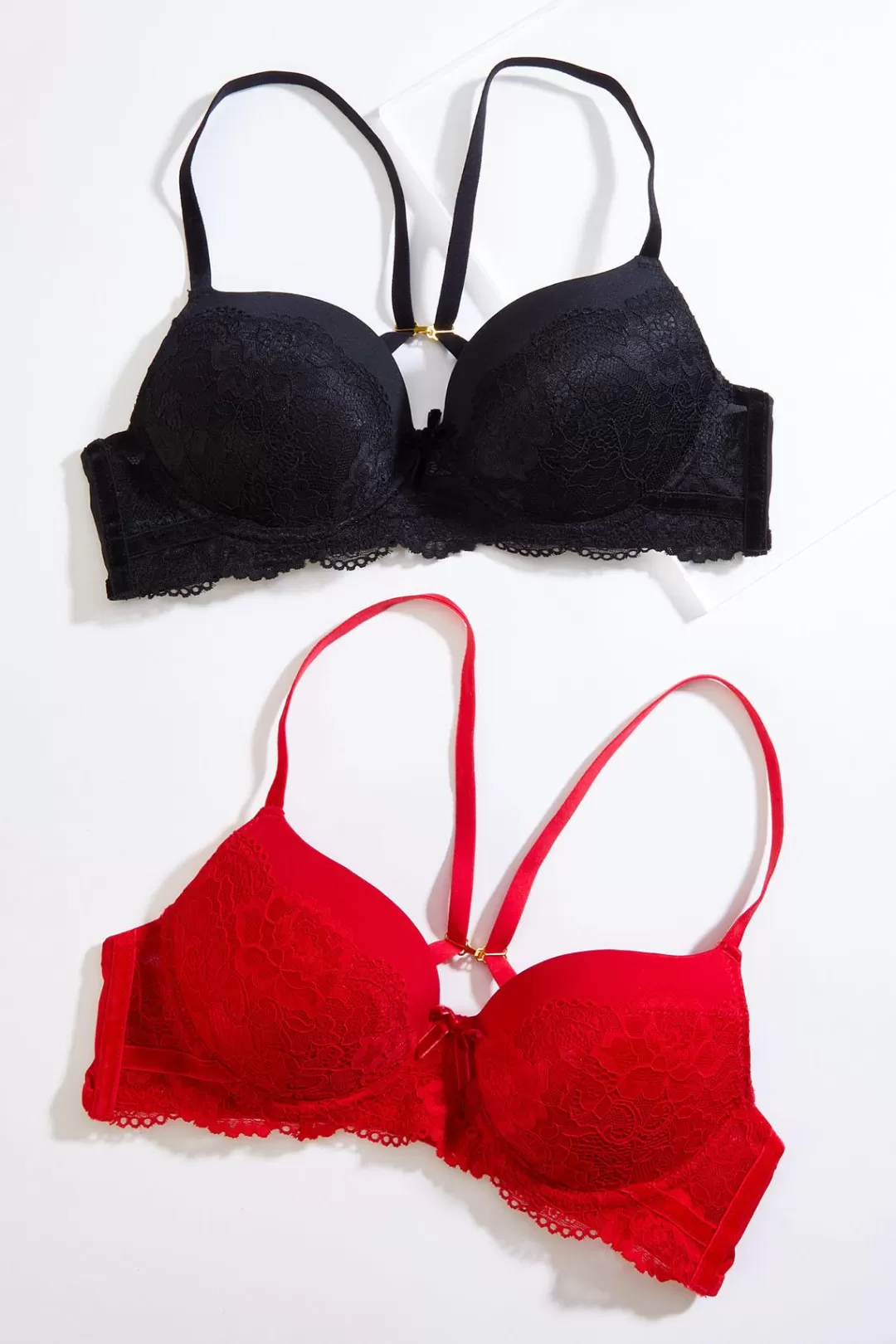 Cato Intimates | Black Red Lacy Bra Set