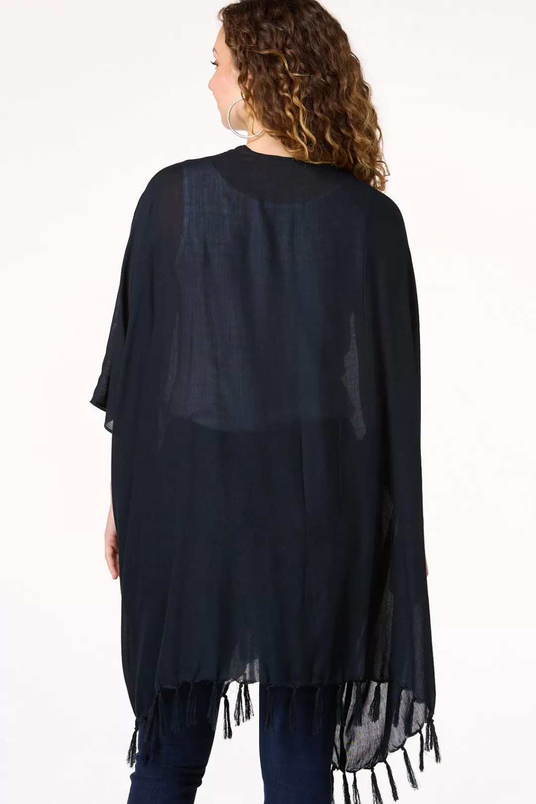 Cato Cover Ups | Tops | Black Tassel Kimono