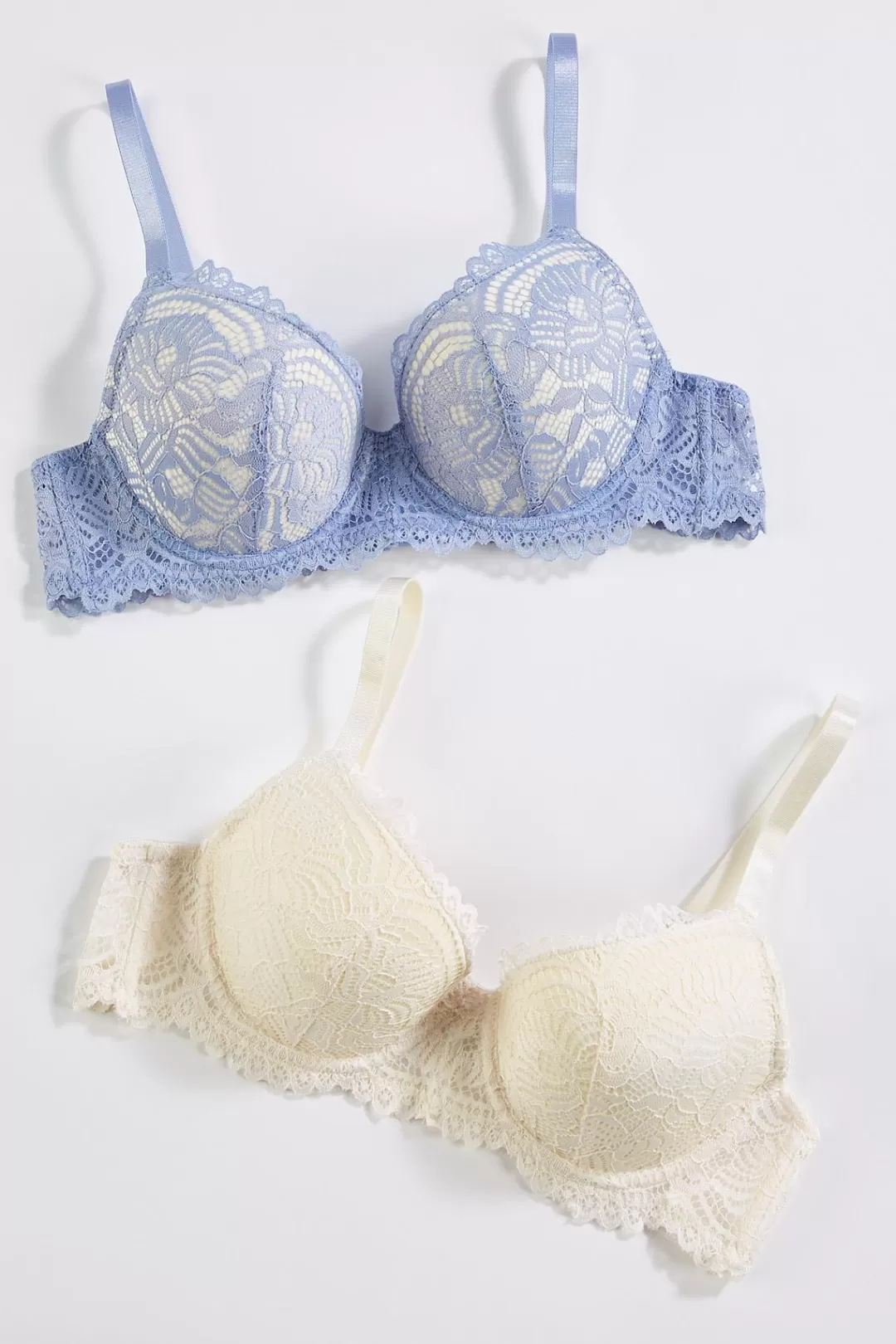 Cato Intimates | Ivory Lace Bra Set