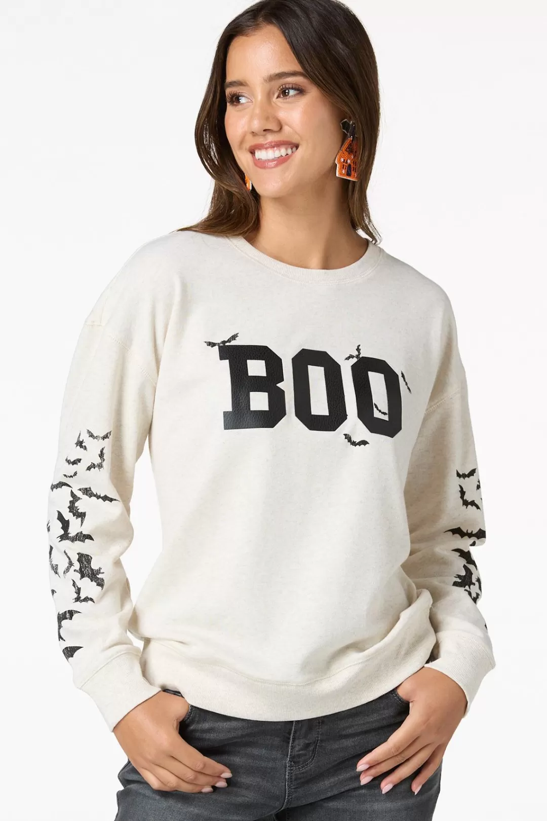 Cato Tops | Boo Sweatshirt