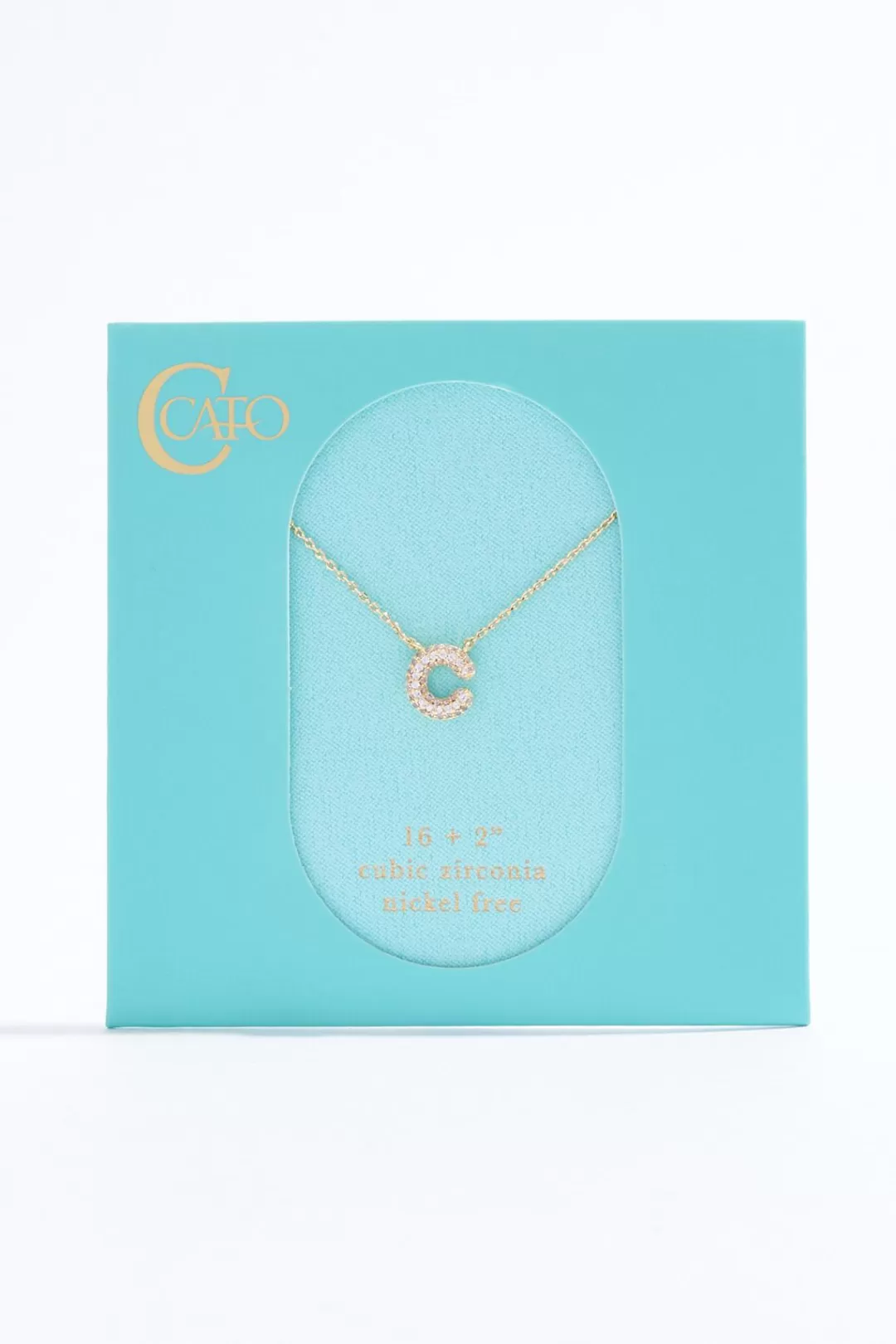 Cato Necklaces | C Initial Bubble Necklace