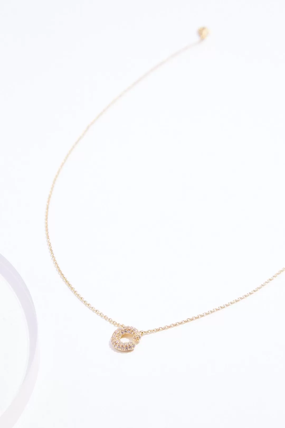 Cato Necklaces | C Initial Bubble Necklace