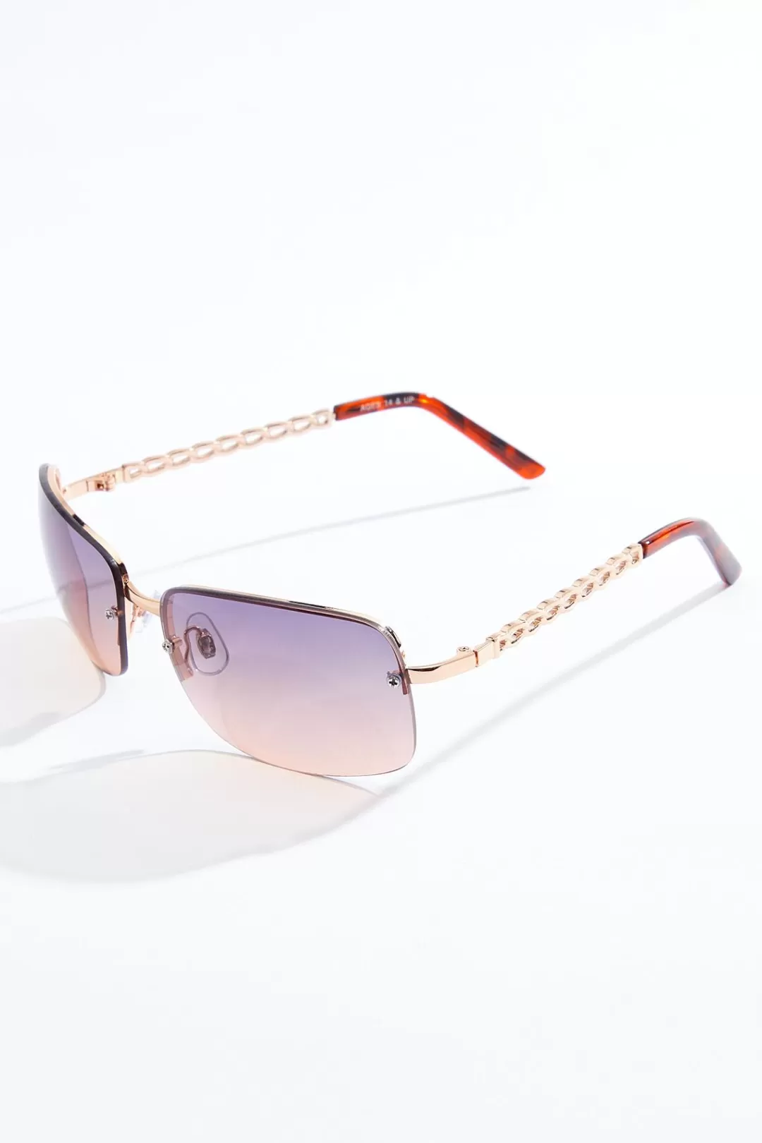 Cato Sunglasses | Chain Arm Rimless Sunglasses