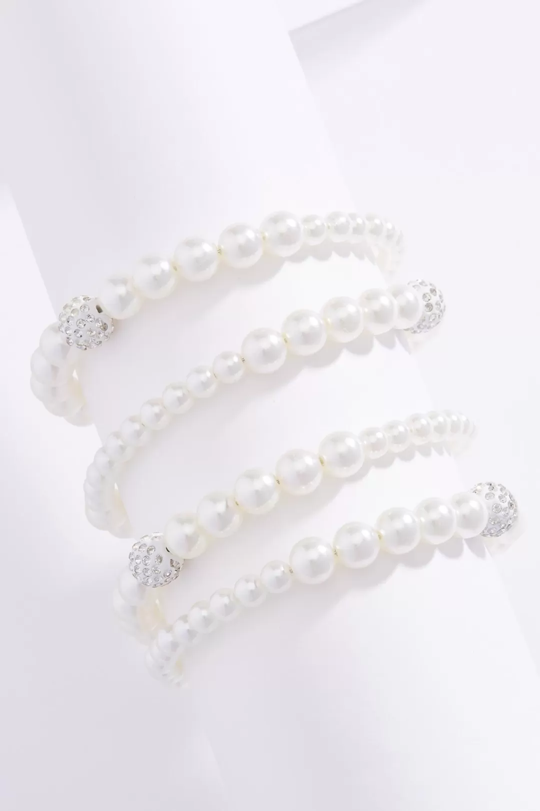 Cato Social Occasion | Bracelets | Chunky Pearl Coil Bracelet