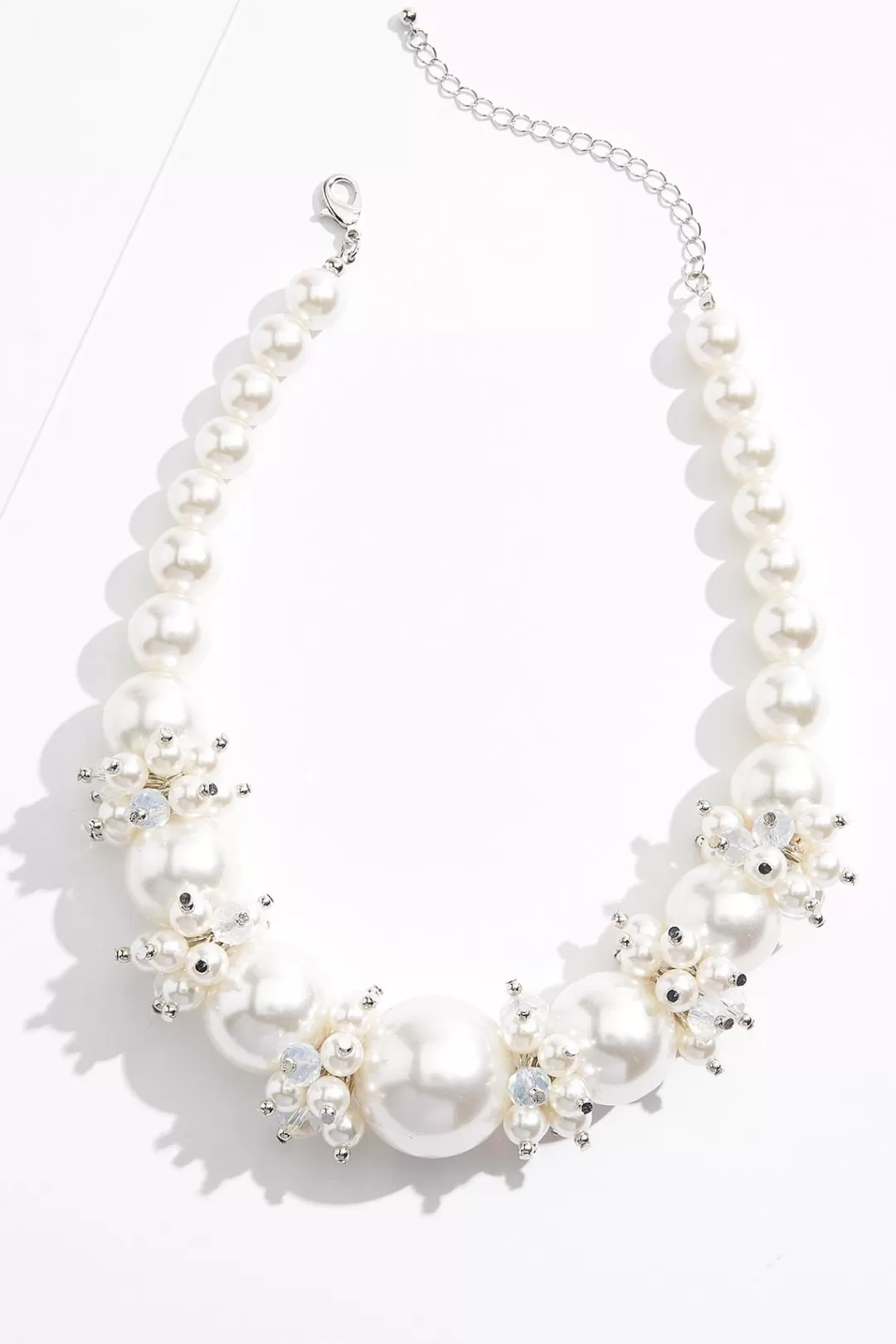 Cato Necklaces | Cluster Pearl Short Necklace