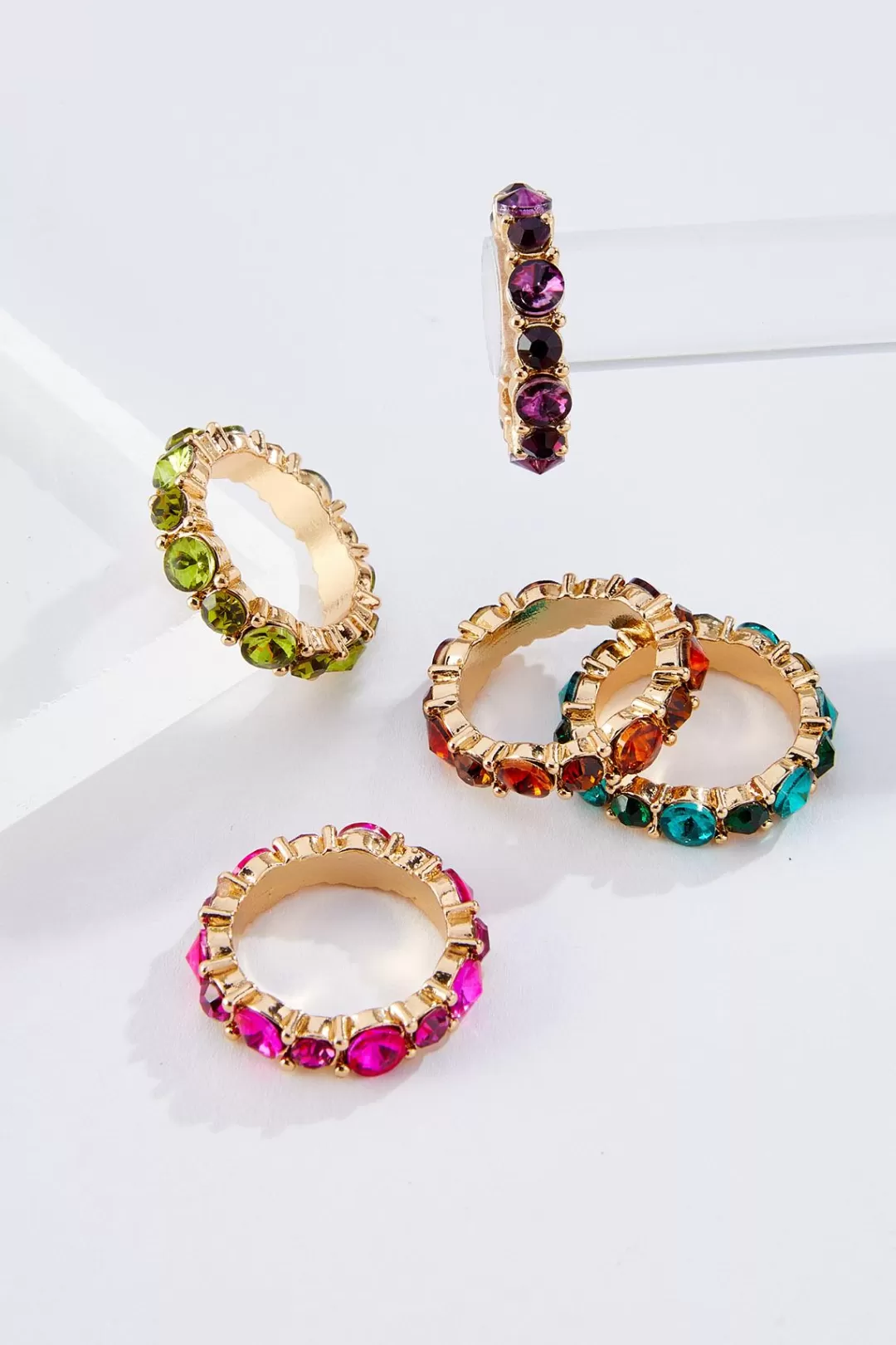 Cato Rings | Color Stone Ring Set