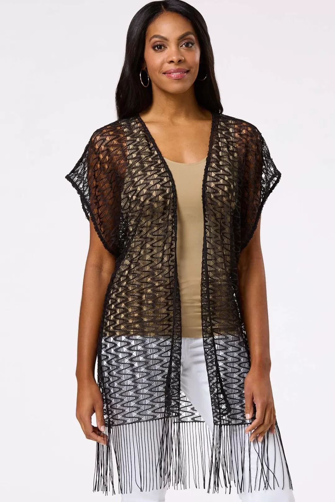 Cato Cover Ups | Crochet Fringe Cover- Up