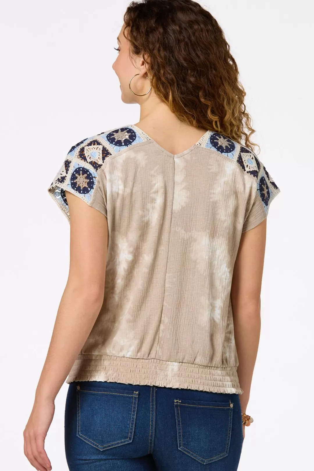 Cato Tops | Crochet Tie Dye Top