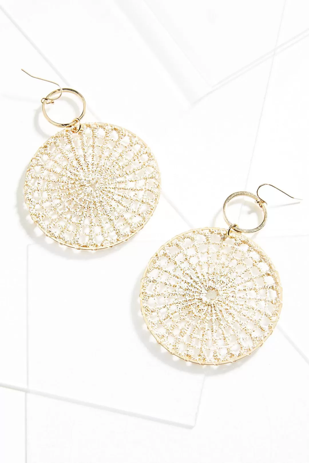 Cato Earrings | Crochet Web Statement Earrings