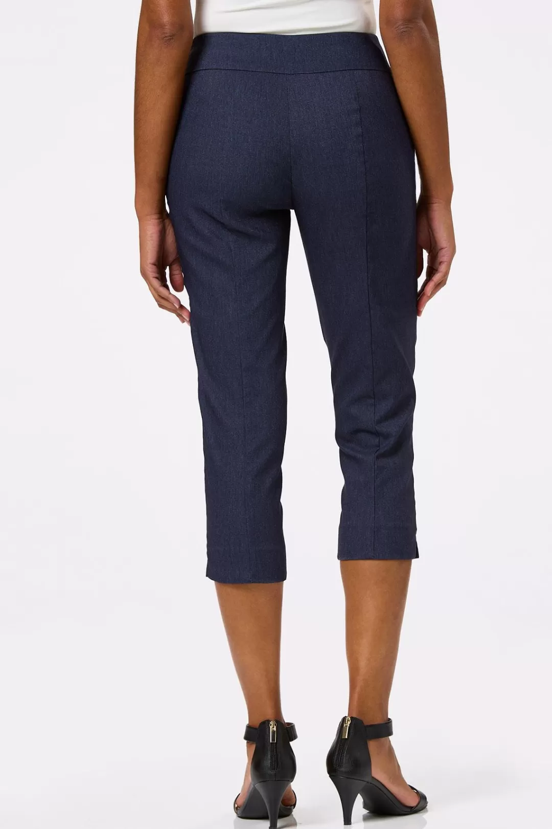 Cato Pants | Cropped Dressy Denim Pants