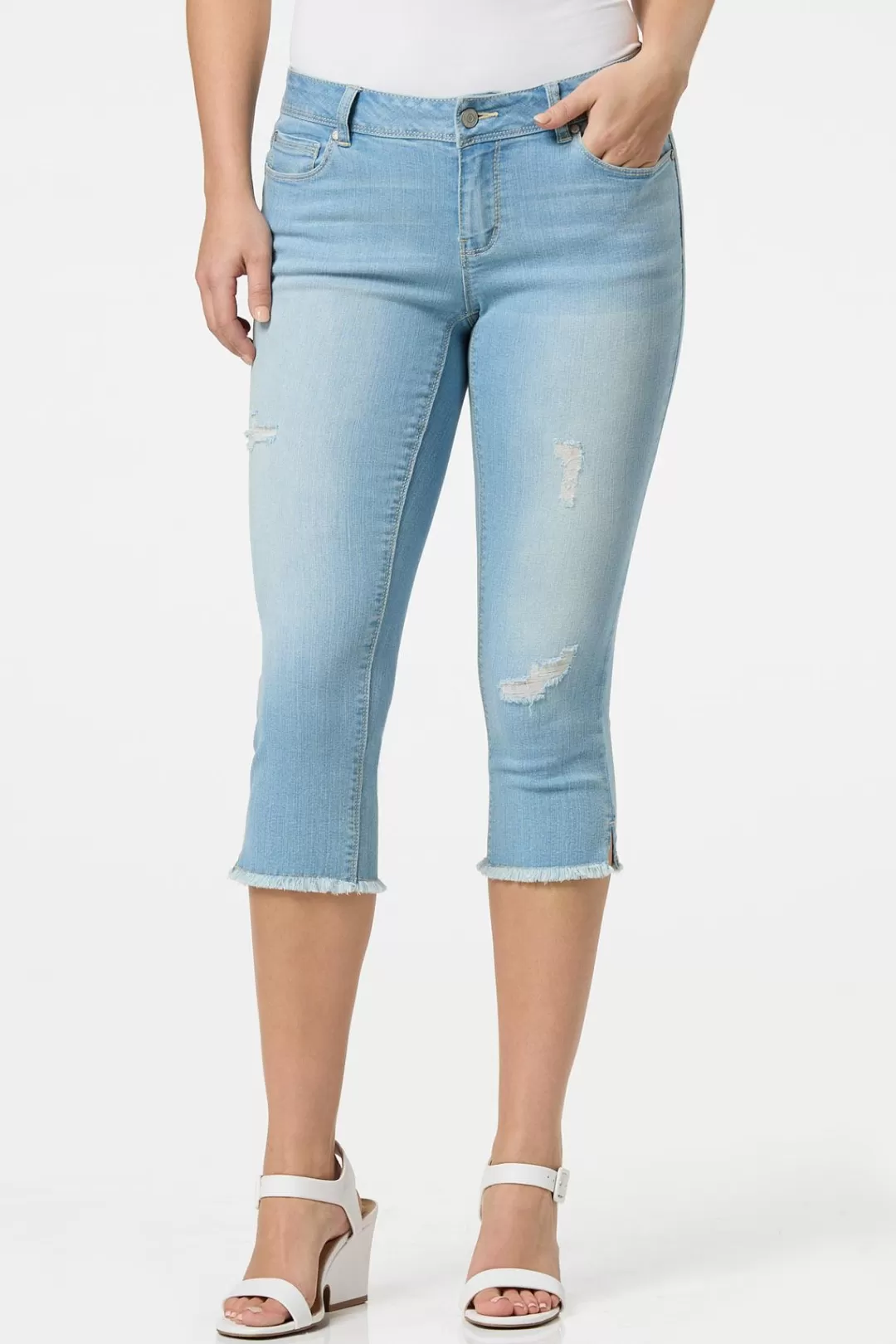 Cato Jeans | Cropped Light Wash Skinny Jeans