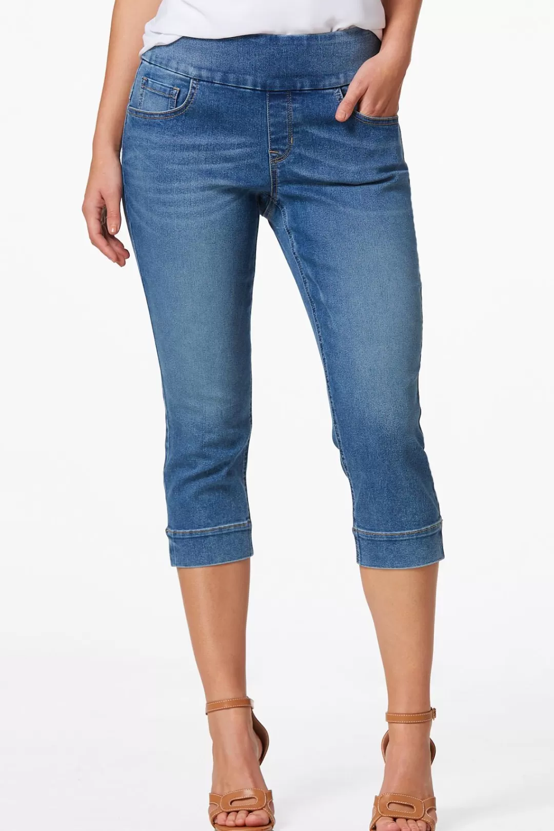 Cato Jeans | Cropped Pull- On Jeans