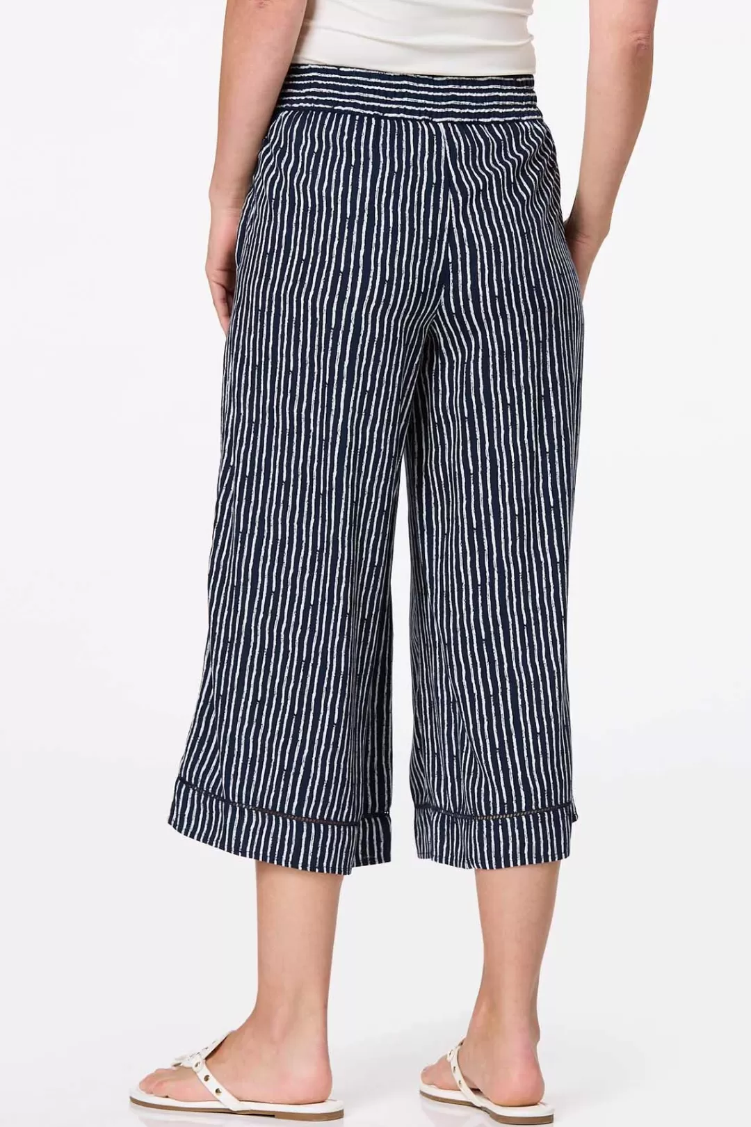 Cato Pants | Cropped Tasseled Pants