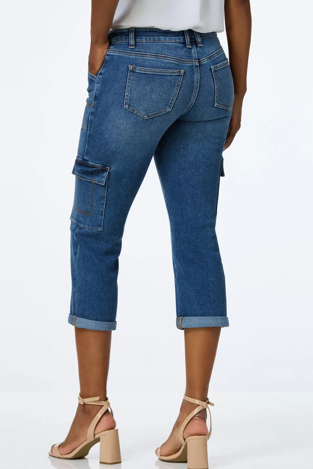 Cato Jeans | Cropped Utility Jeans