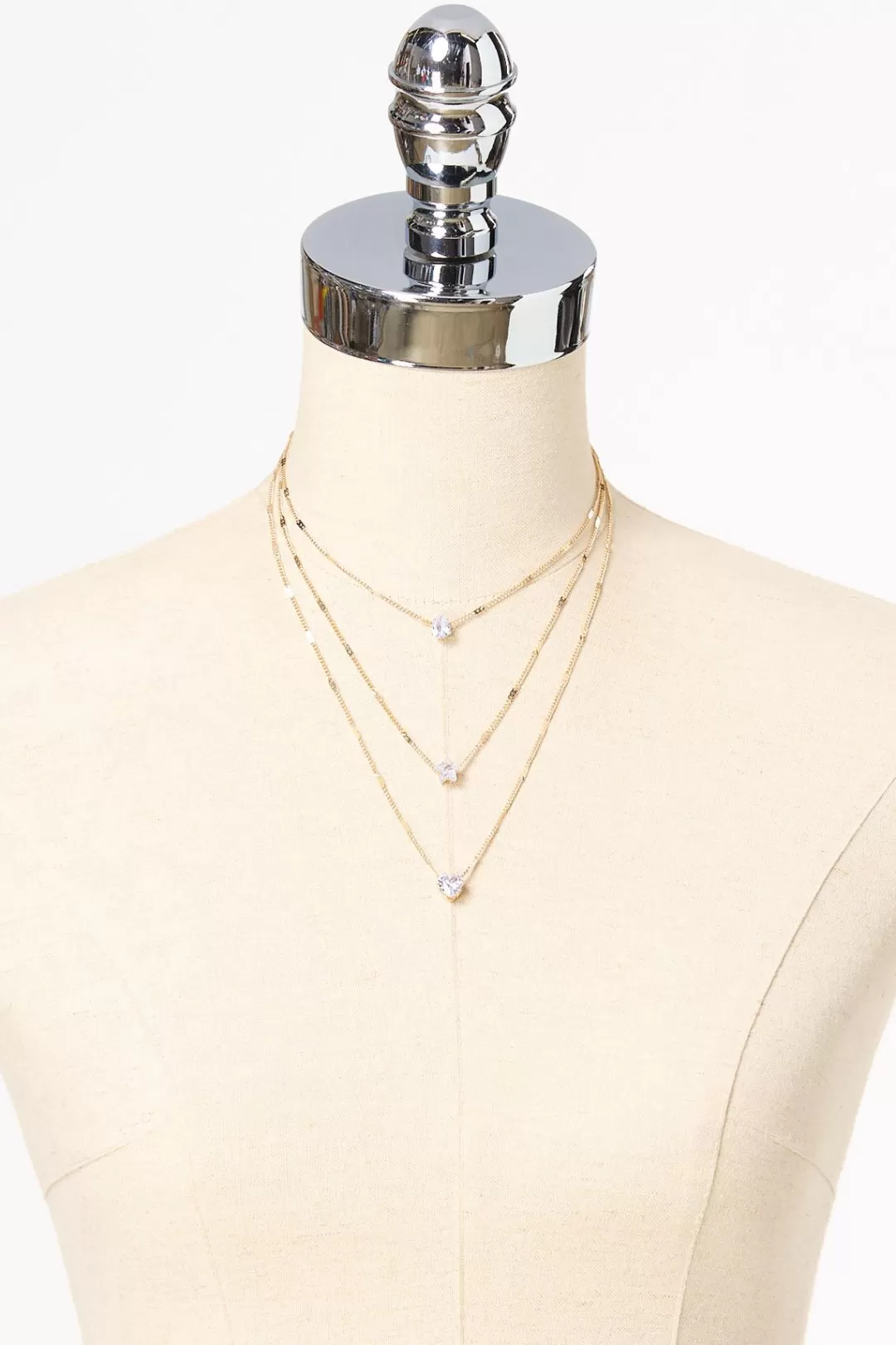 Cato Necklaces | Cubic Zirconia Charm Layered Necklace