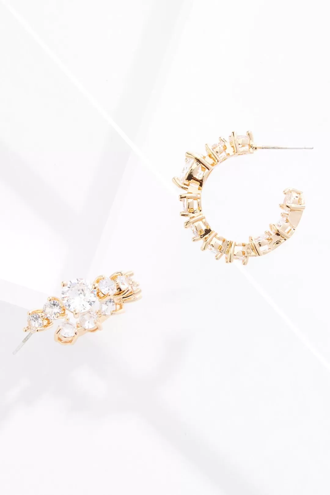 Cato Social Occasion | Earrings | Cubic Zirconia Hoop Earrings