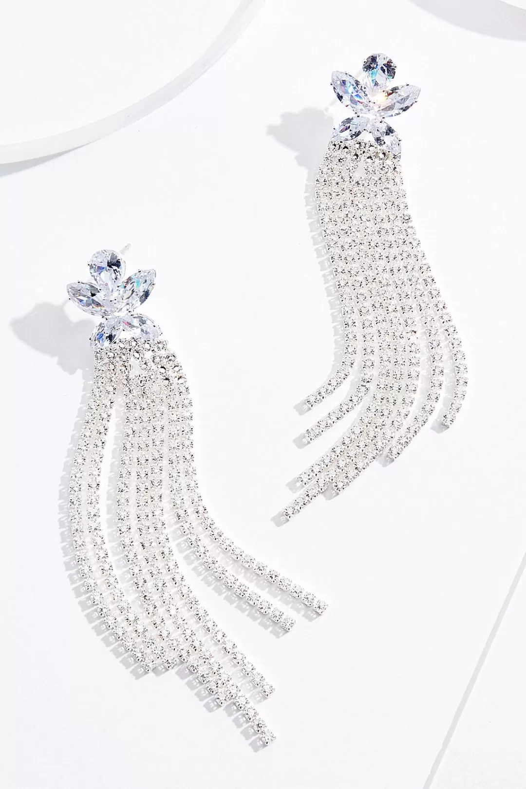 Cato Social Occasion | Earrings | Cubic Zirconia Tassel Earrings