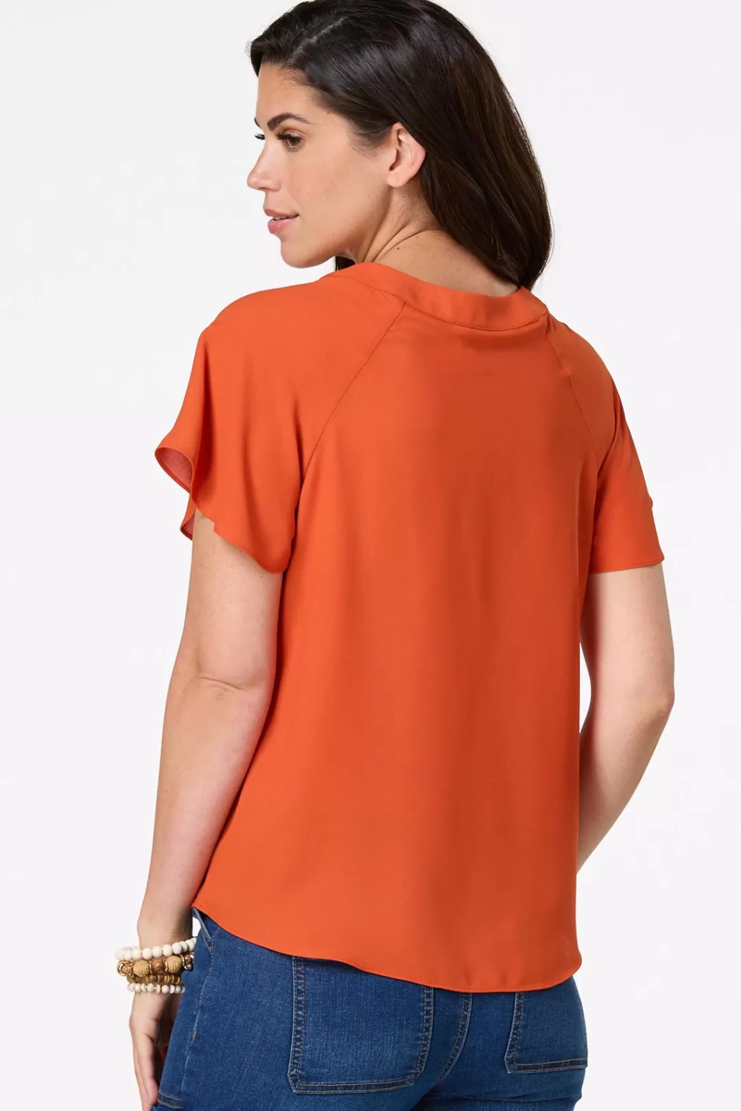 Cato Tops | Cutout Chiffon Top