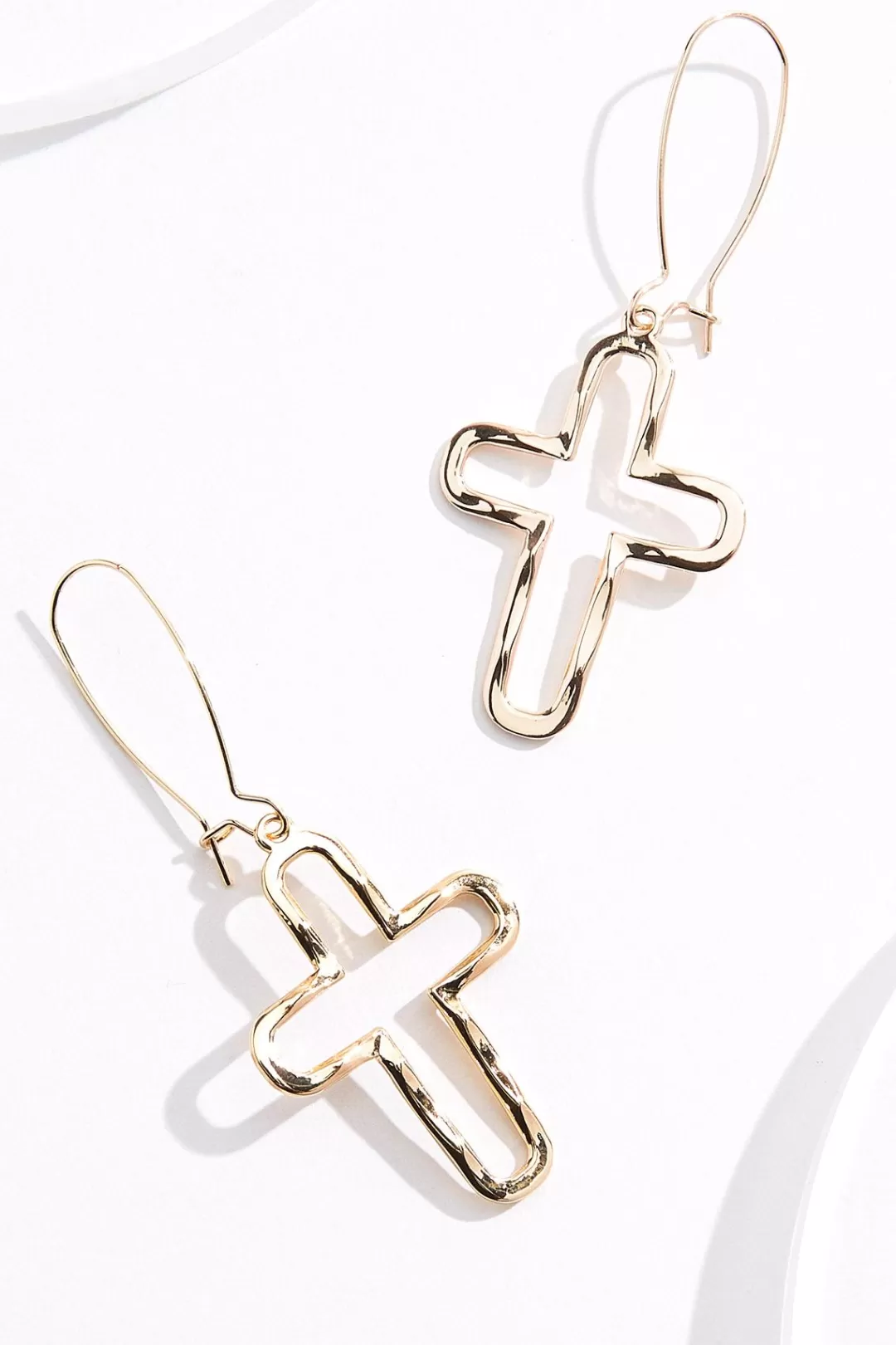 Cato Inspirational | Earrings | Cutout Cross Dangle Earrings