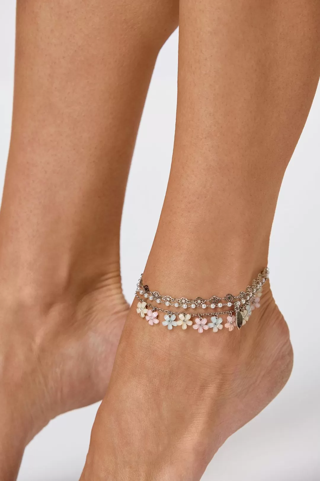 Cato Anklets | Daisy Charm Anklet Set