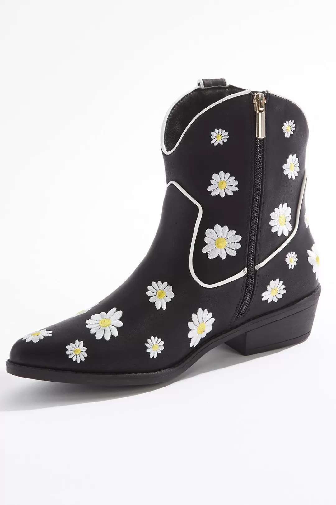 Cato Boots | Daisy Embroidered Western Boots