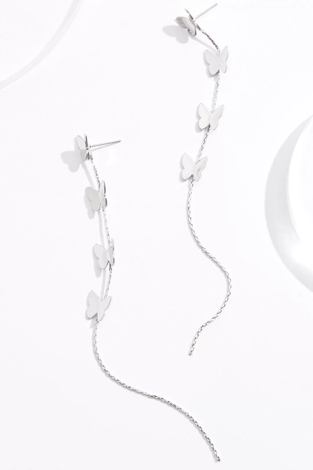 Cato Earrings | Delicate Linear Butterfly Earrings