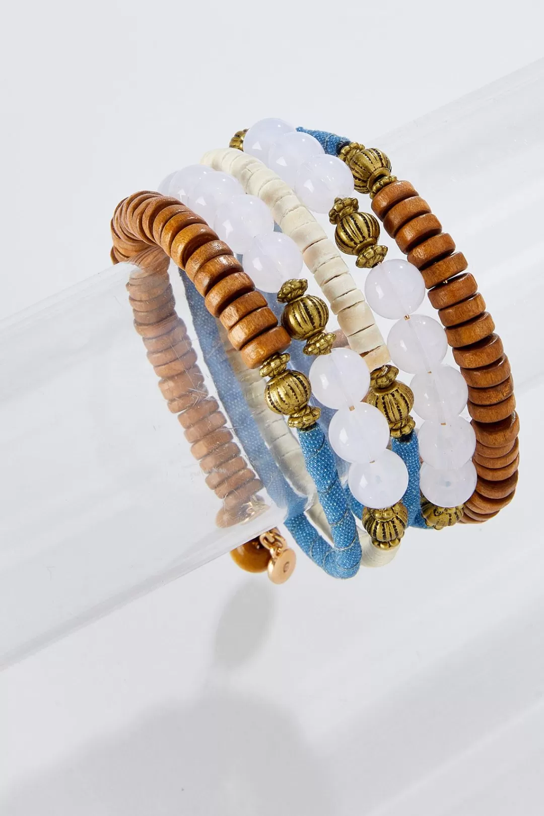 Cato Bracelets | Wood Coil Bracelet