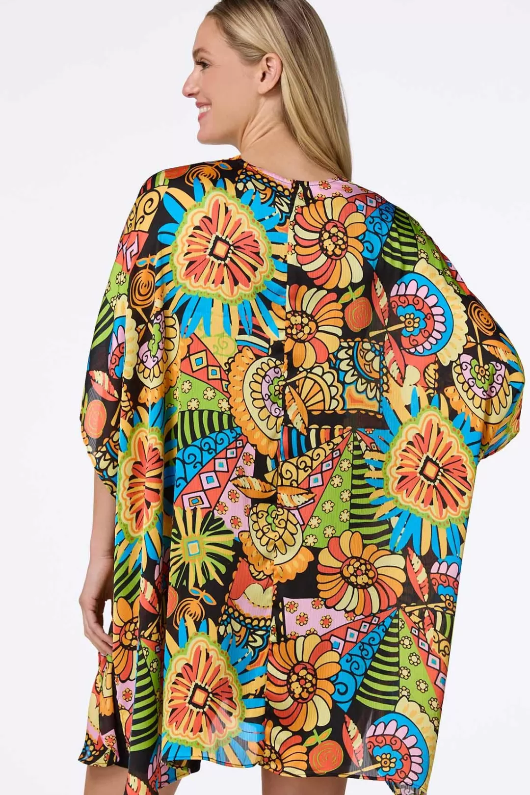 Cato Cover Ups | Tops | Ethnic Abstract Print Kimono