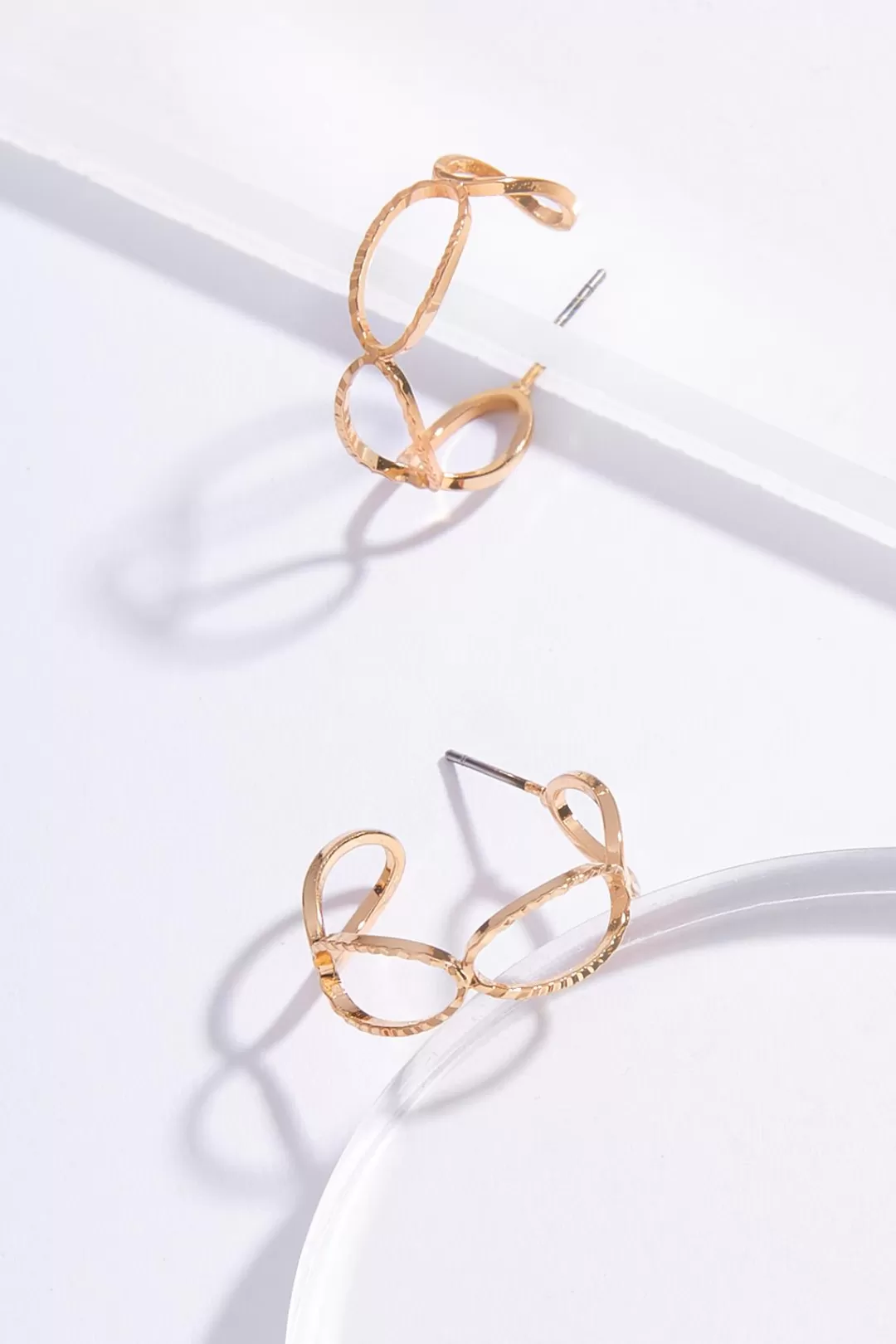 Cato Earrings | Figure Eight Hoop Earrings