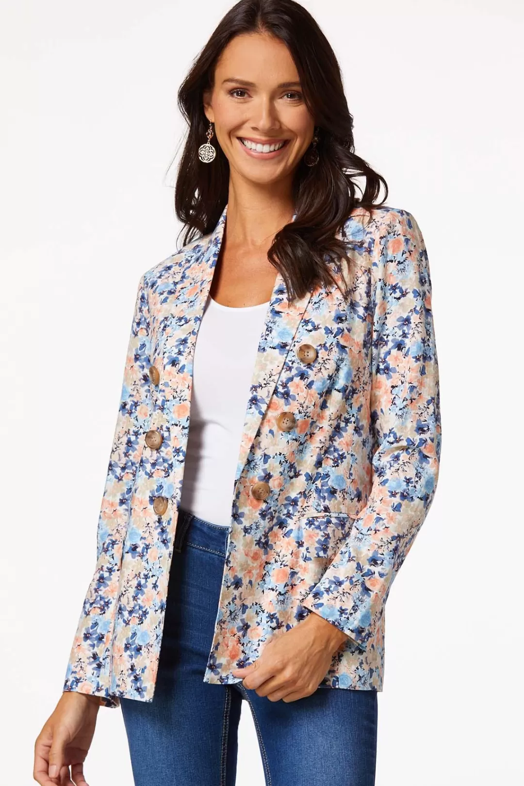 Cato Suiting | Jackets & Vests | Floral Linen Blazer