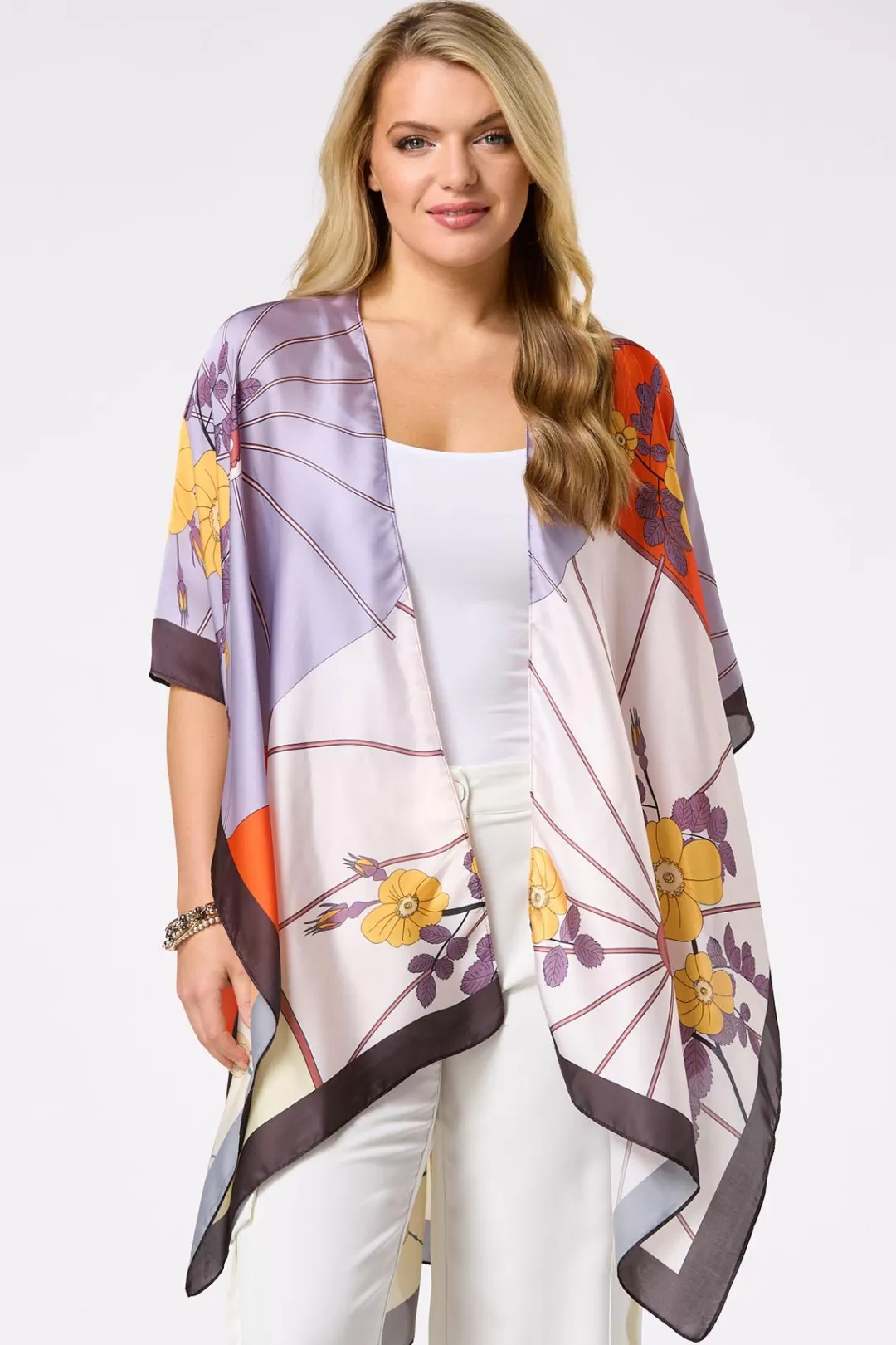 Cato Cover Ups | Tops | Floral Silky Kimono