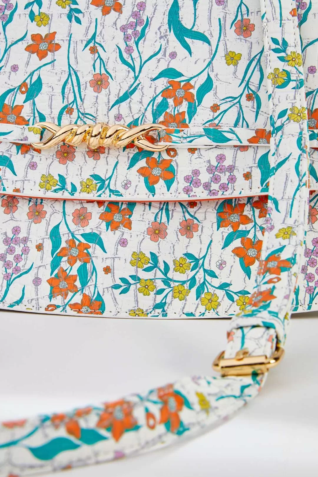 Cato Handbags | Floral Textured Satchel