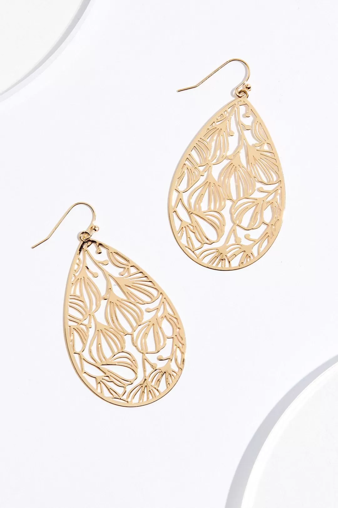 Cato Earrings | Flower Cutout Tear Earrings