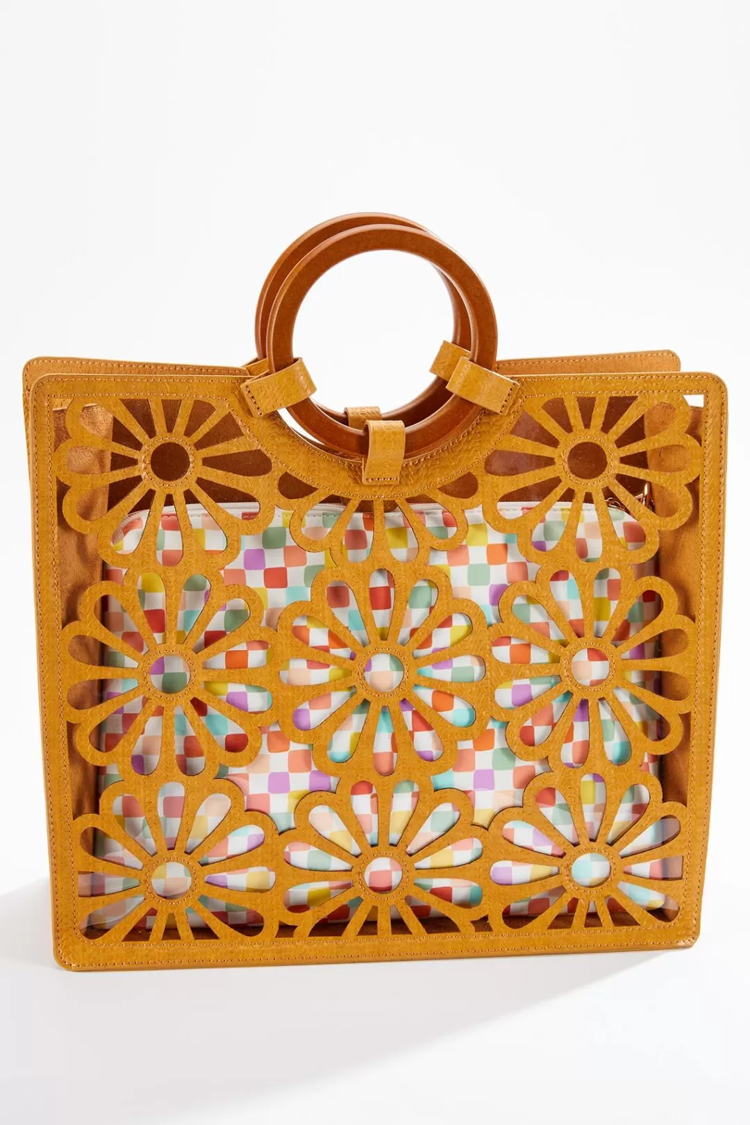 Cato Handbags | Flower Lucite Tote Set