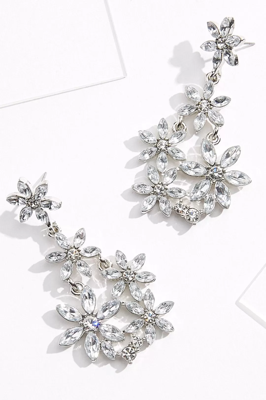 Cato Social Occasion | Earrings | Flower Rhinestone Earrings