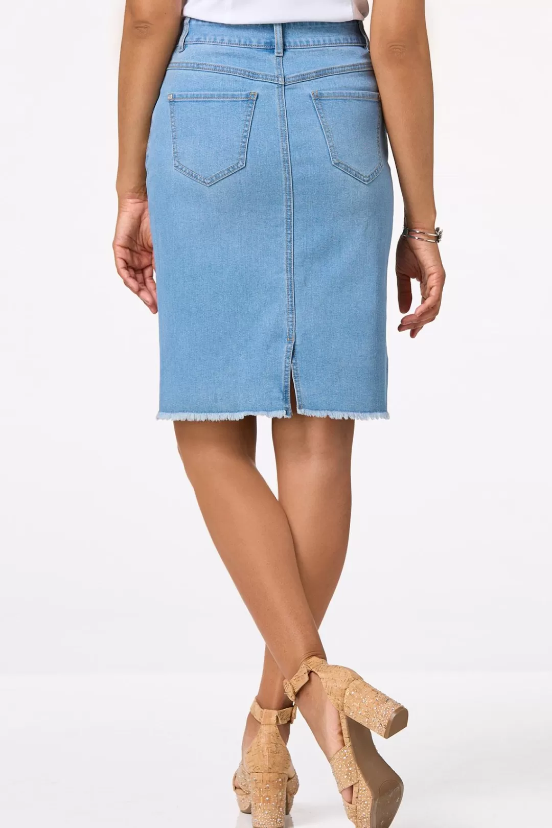 Cato Skirts | Jeans | Foiled Denim Skirt