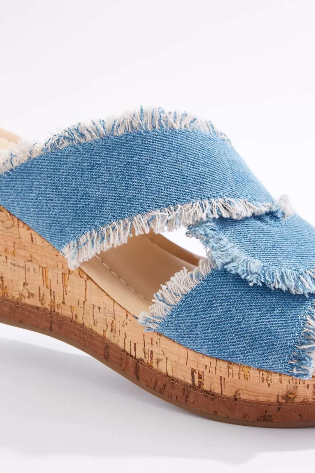 Cato Sandals | Frayed Wedge Sandals