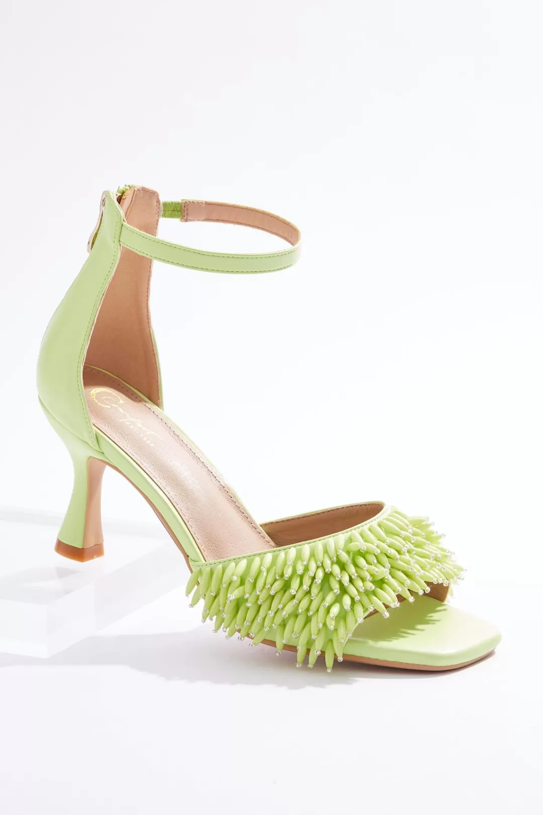 Cato Sandals | Heels | Fringe Bead Dressy Heel Sandals