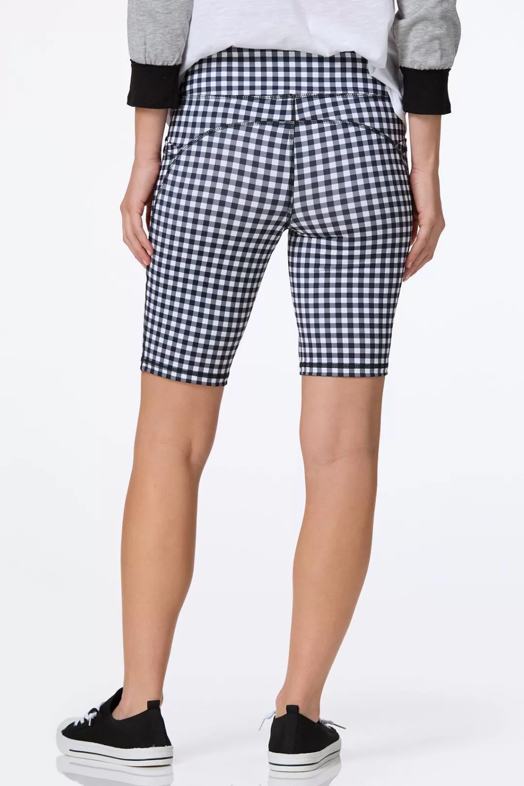 Cato Athleisure | Shorts | Gingham Biker Shorts