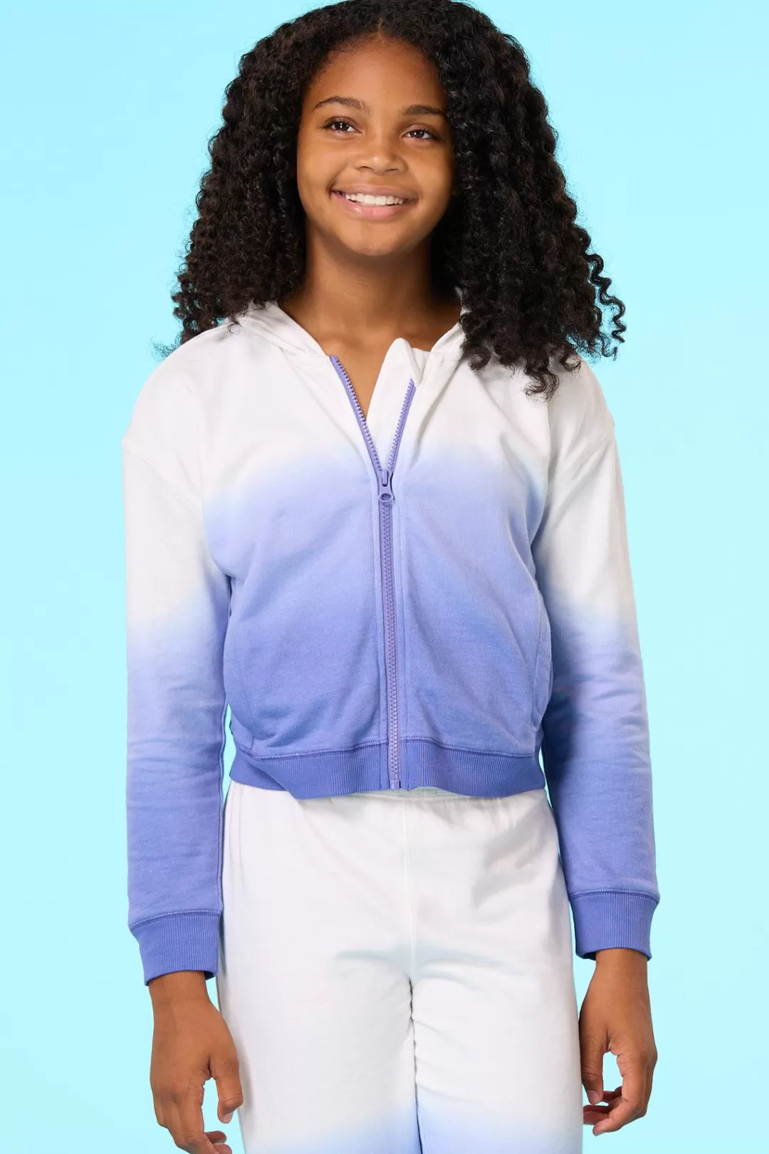 Cato Tops & Jackets | Girls Dip Dye Zip Front Hoodie