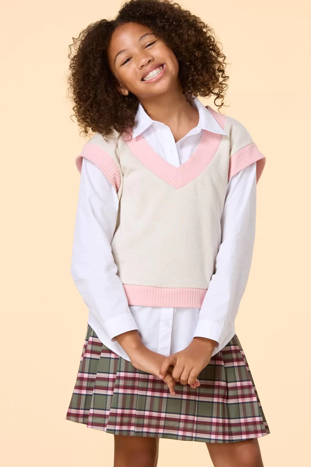 Cato Tops & Jackets | Girls Layered Poplin Sweater