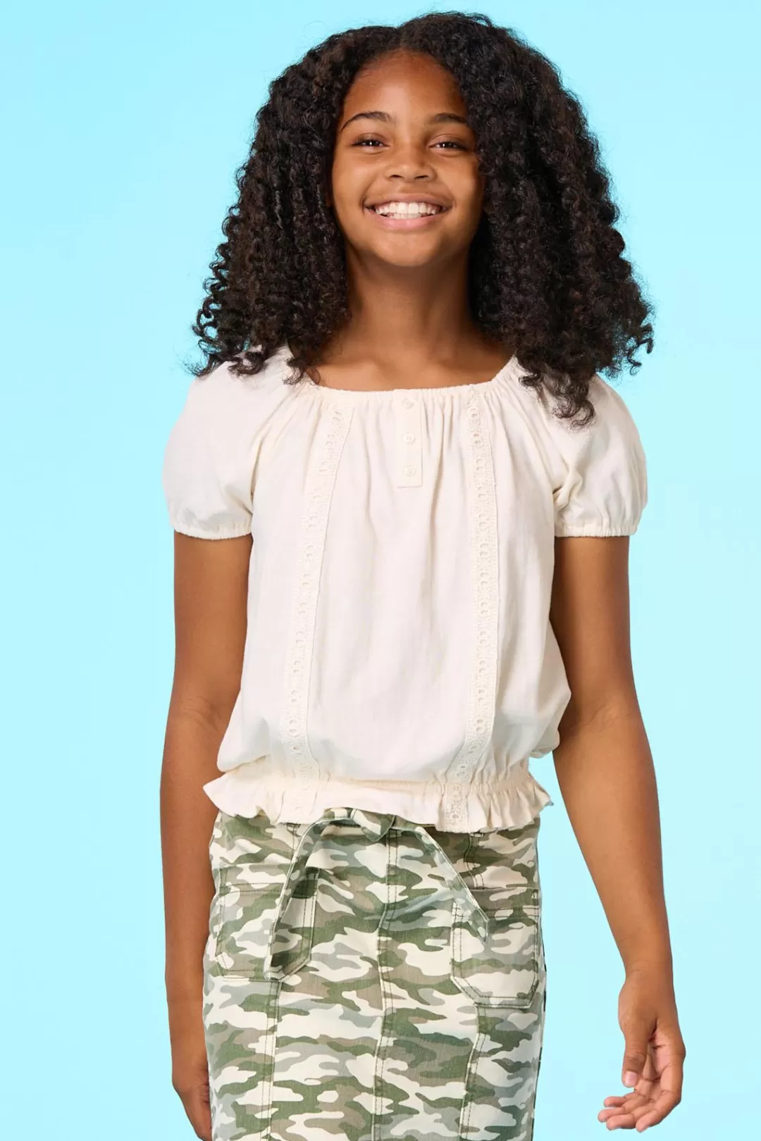 Cato Tops & Jackets | Girls Ruffled Trim Top