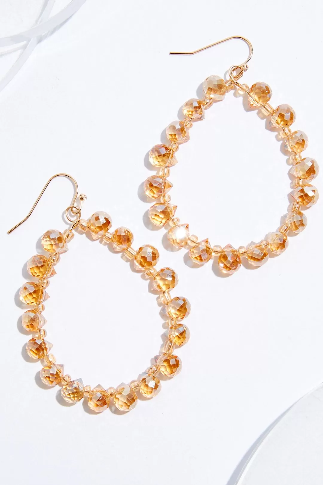 Cato Earrings | Glass Bead Oval Earrings