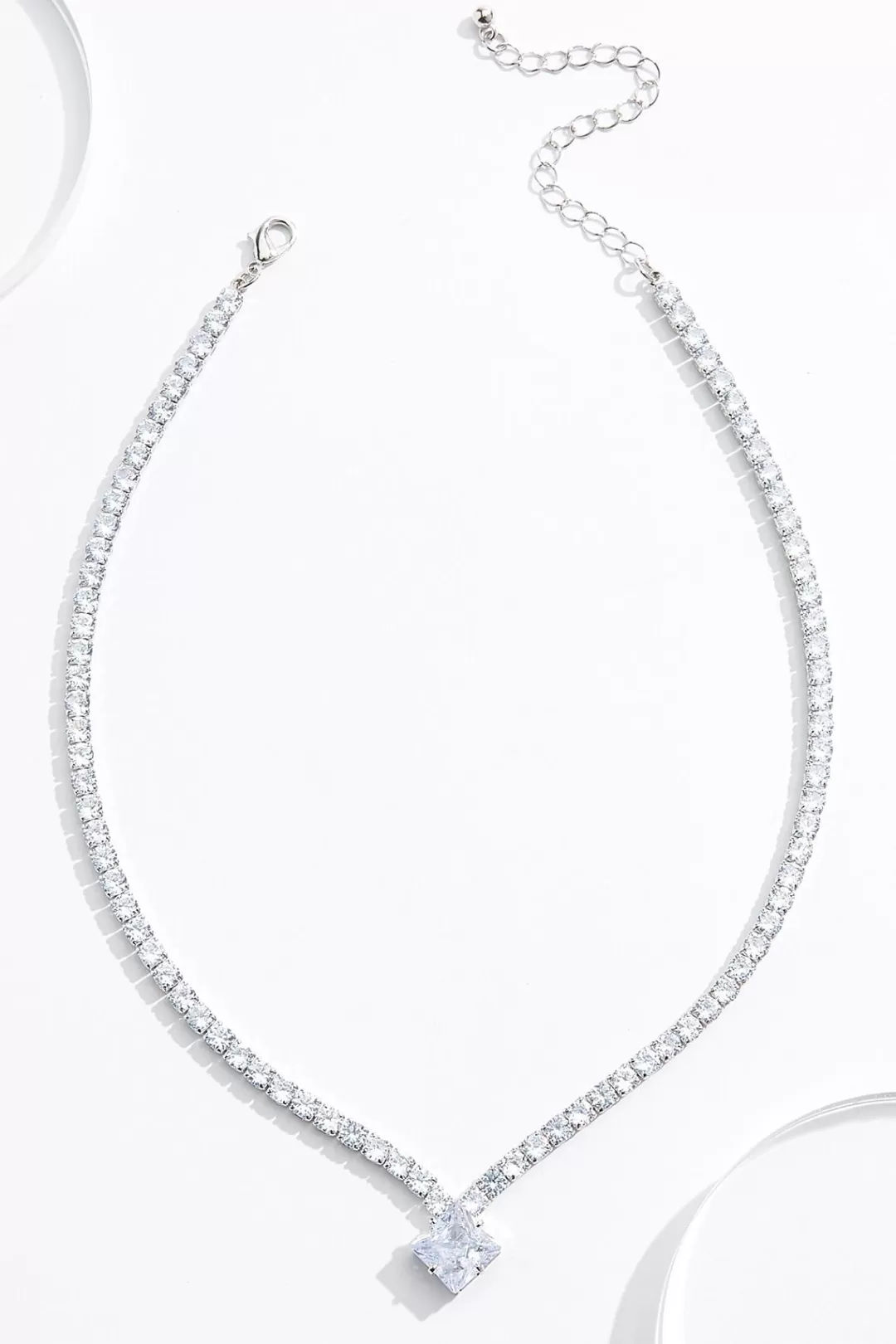 Cato Social Occasion | Necklaces | Glass Charm Rhinestone Short Necklace