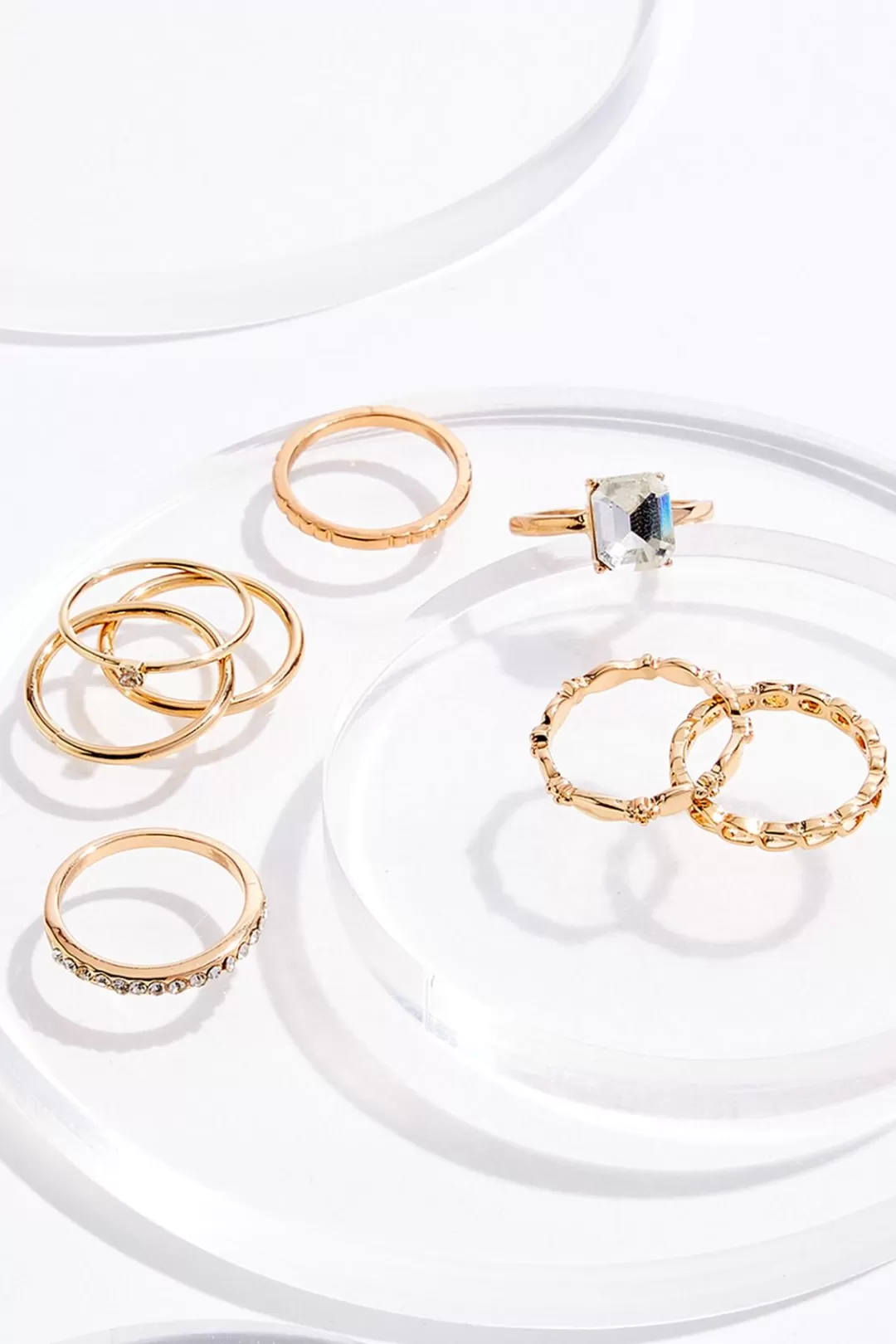 Cato Rings | Glass Multi Ring Set