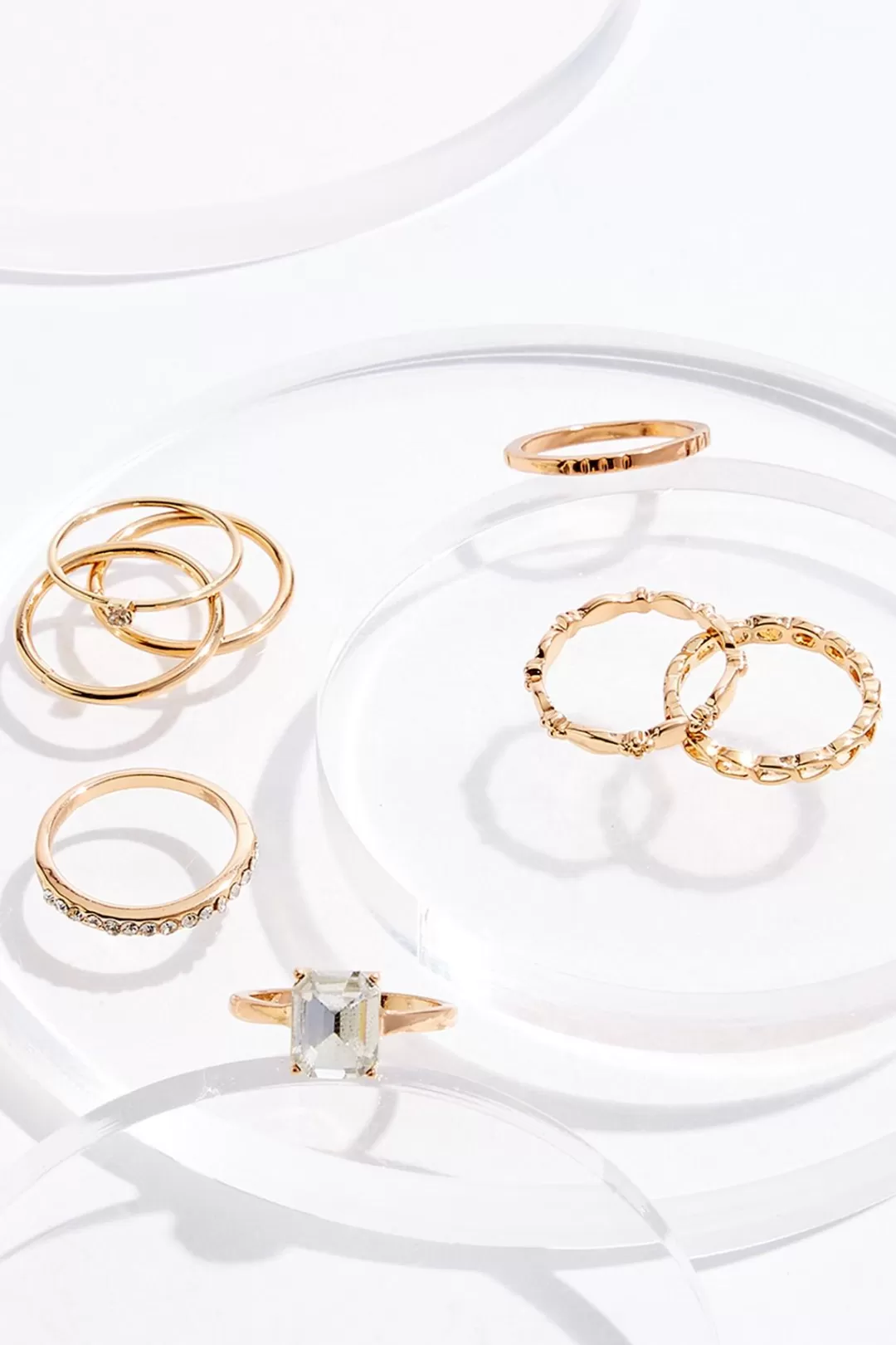 Cato Rings | Glass Multi Ring Set